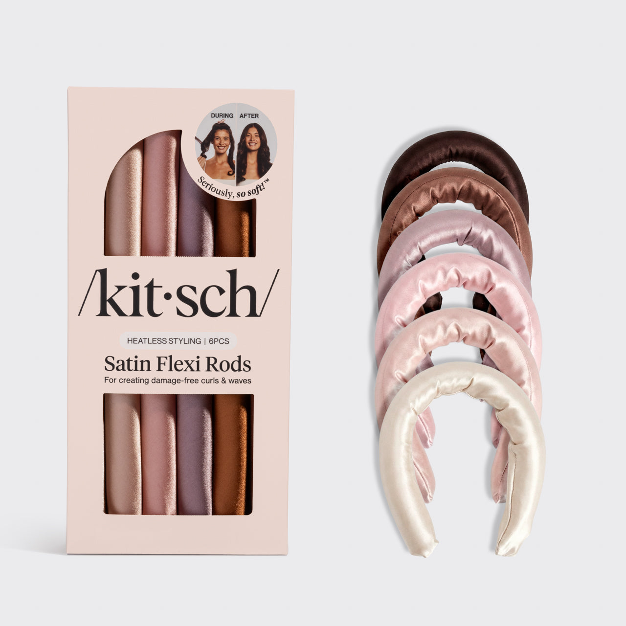 Satin Flexi Rods 6pc Set | KITSCH