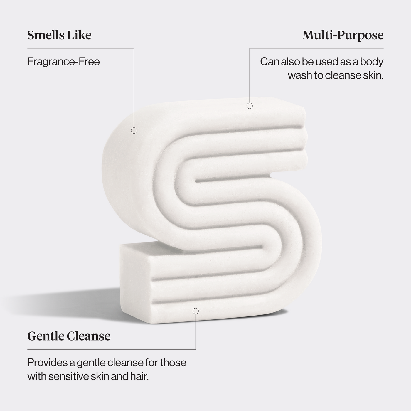 Ultra Sensitive Shampoo & Body Wash Bar Fragrance Free