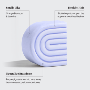 Purple Toning Conditioner Bar for Color-Treated & Grey Hair