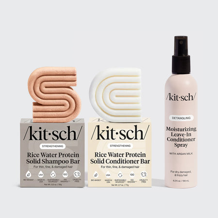 Leave Conditioner & Rice Water Shampoo + Conditioner Bundle
